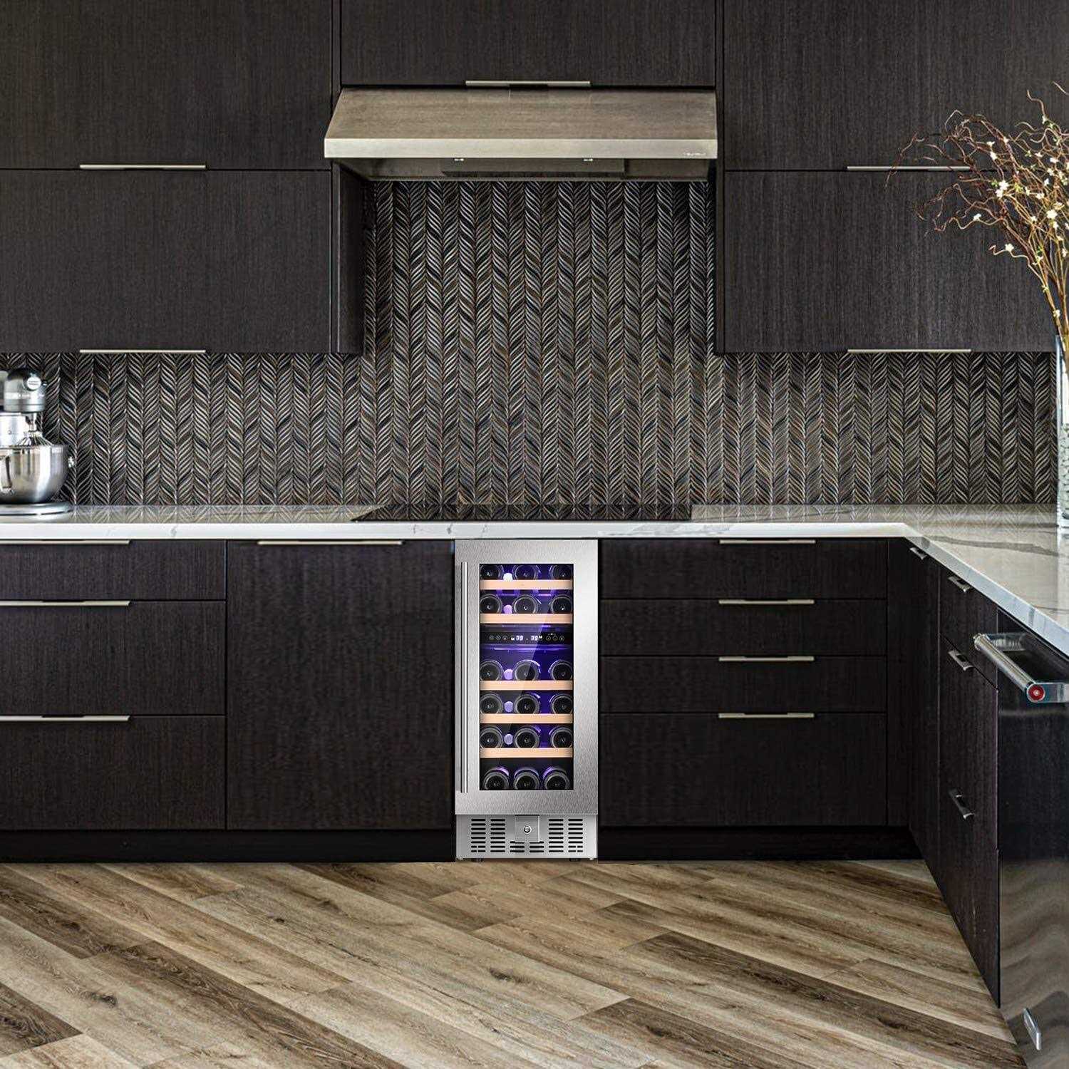 AntarcticStar 15 Inch Mini Fridge Beverage Digital Temperature Control