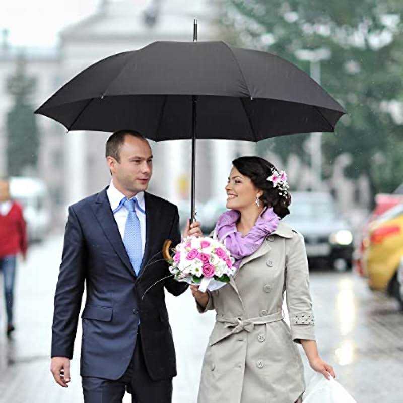 ZY-Umbrella 62 Unisex Large Double Golf Rain Umbrella, Portable and Lightweight with Small Folding Length