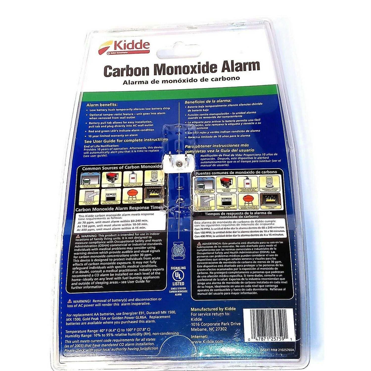 Kidde Carbon Monoxide Alarm