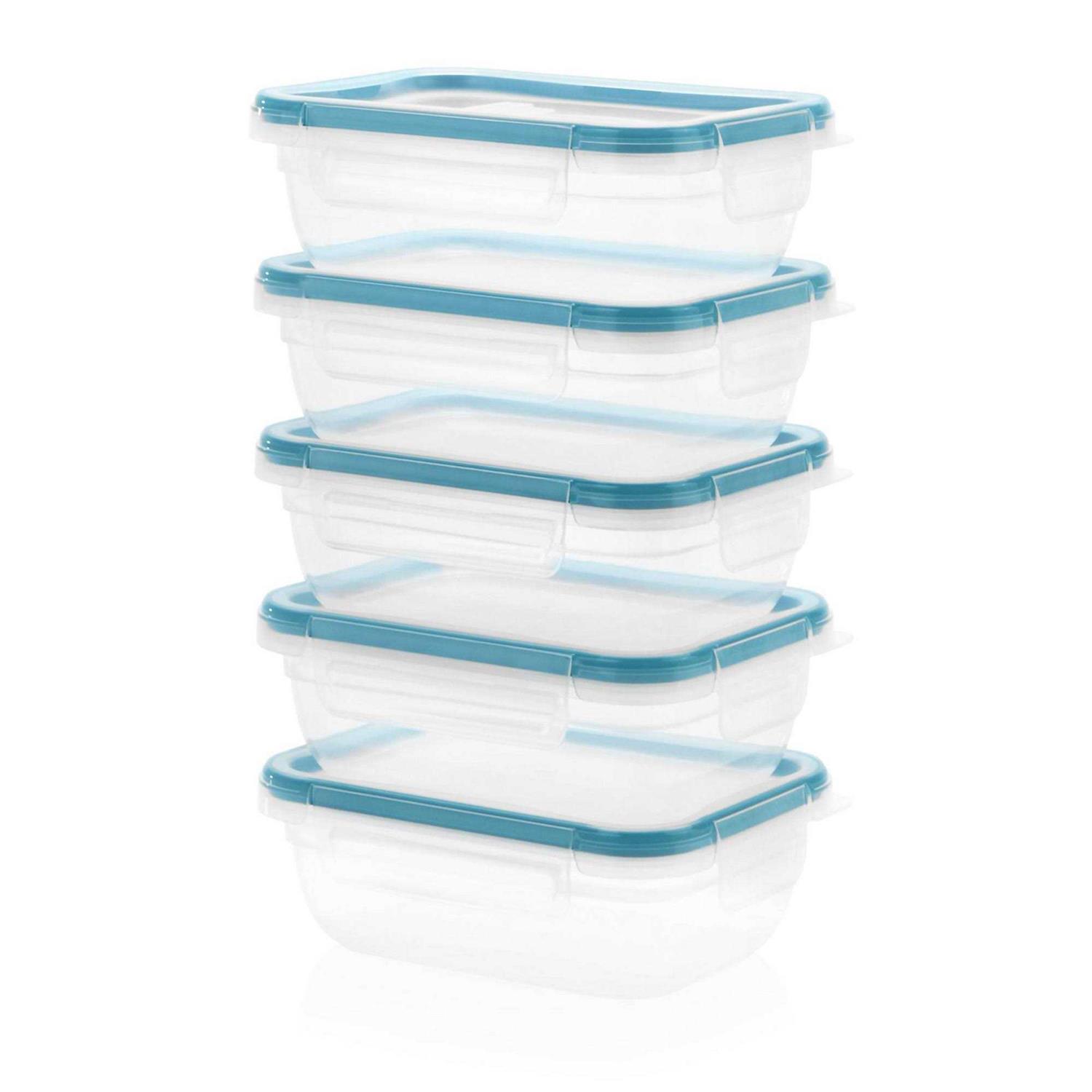 Snapware 3-Cup Capacity Total Solution Rectangular Plastic Meal Prep Food Storage Set