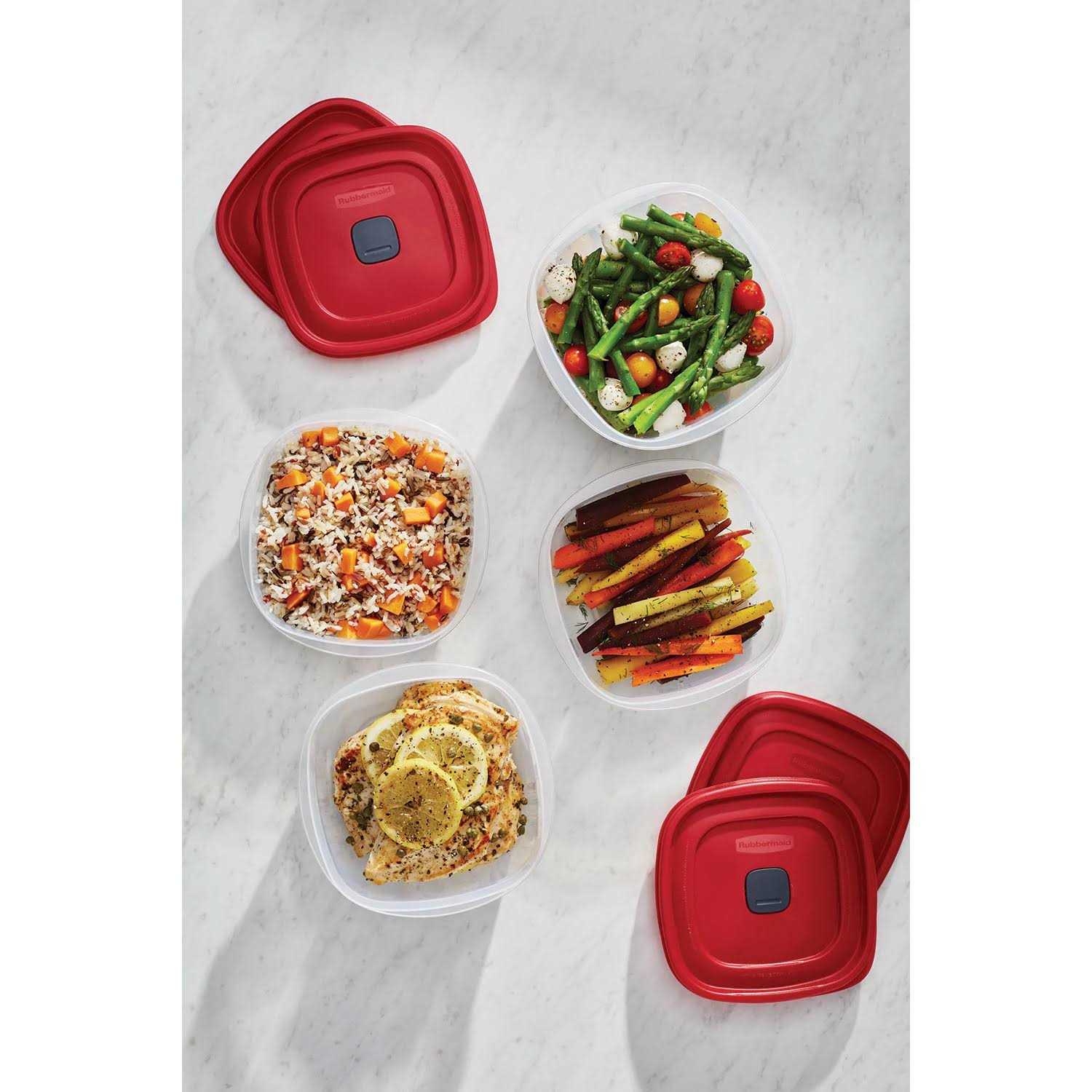 Rubbermaid 50 Piece Easy Find Lids Food Storage Set