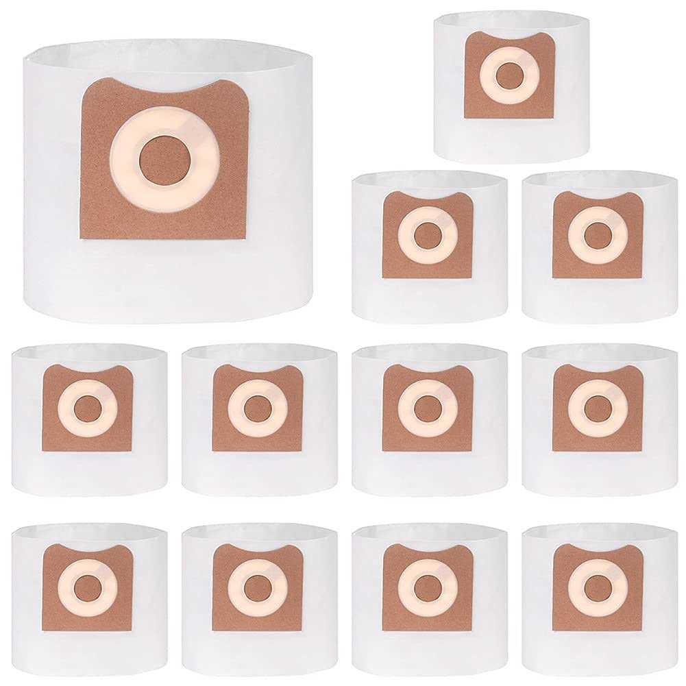 12 Pack VF3501 Dust Bags Replacement for Ridgid & Workshop 3-4.5 Gallon Vacuums