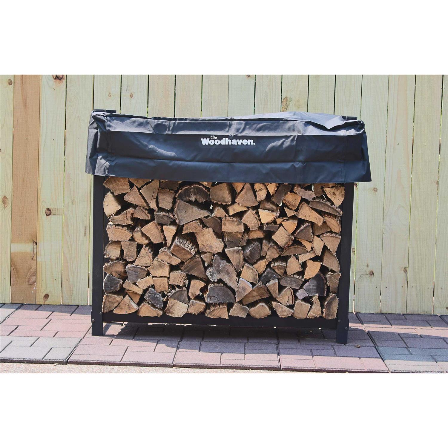 Alexander 48 WRC 48 WRC 4 Foot Woodhaven Firewood Rack With Cover
