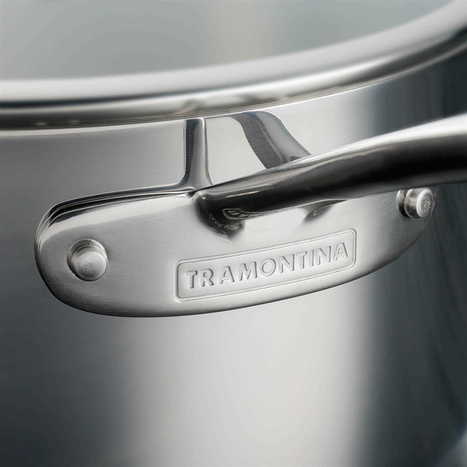 Tramontina 10-Piece Tri-Ply Clad Stainless Steel Cookware Set
