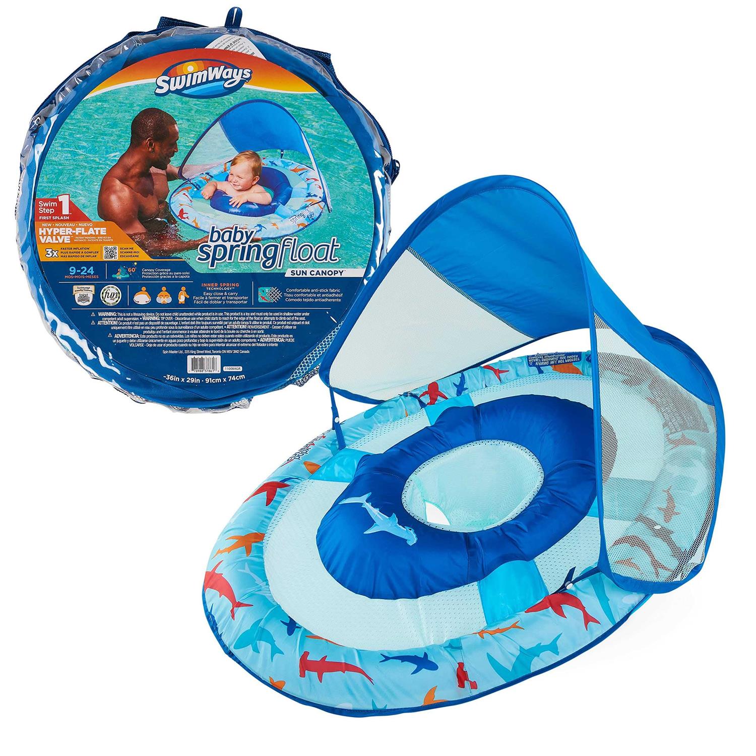 Swimways Baby Spring Float Canopy Sun