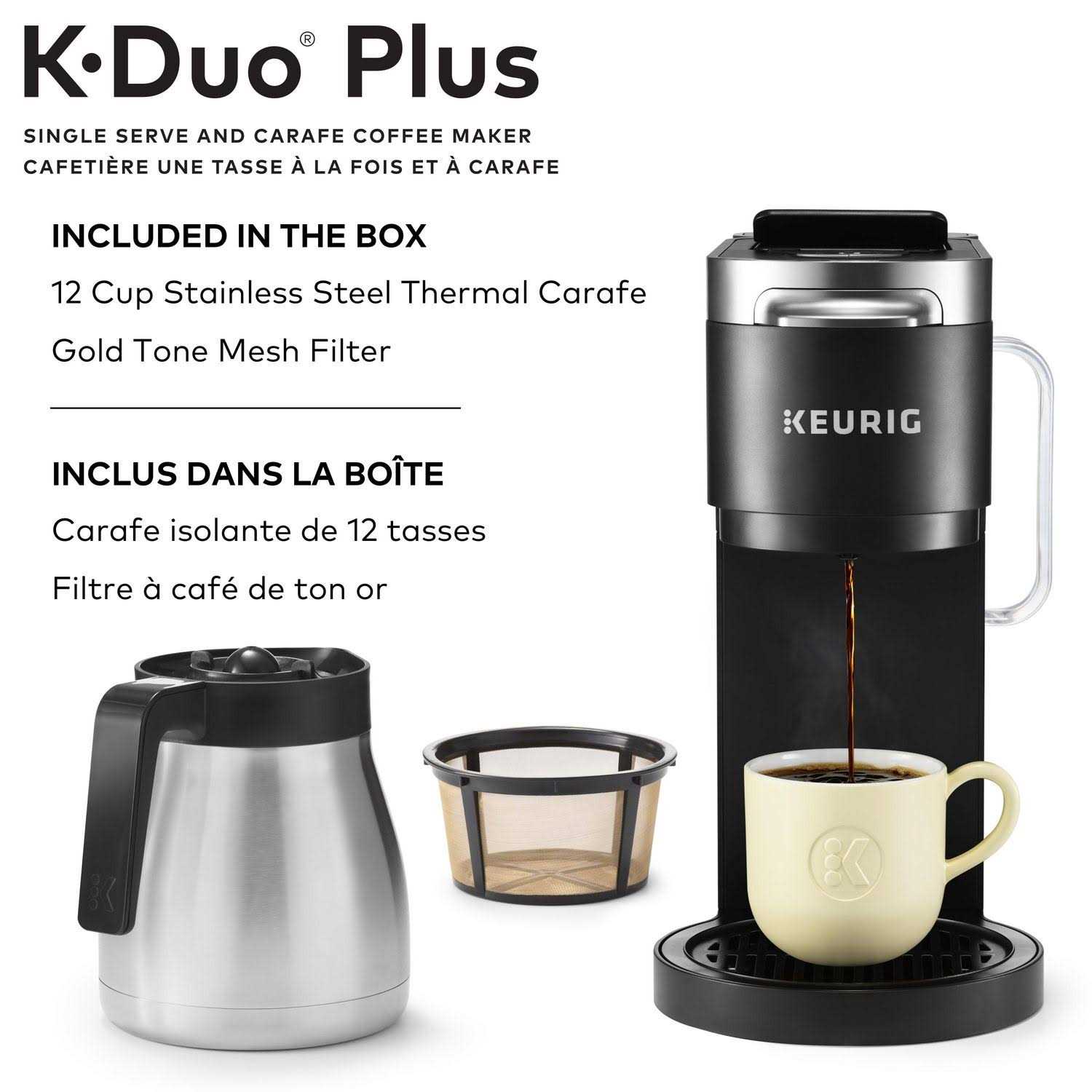 Keurig K-Duo Plus Single Serve & Carafe Coffee Maker