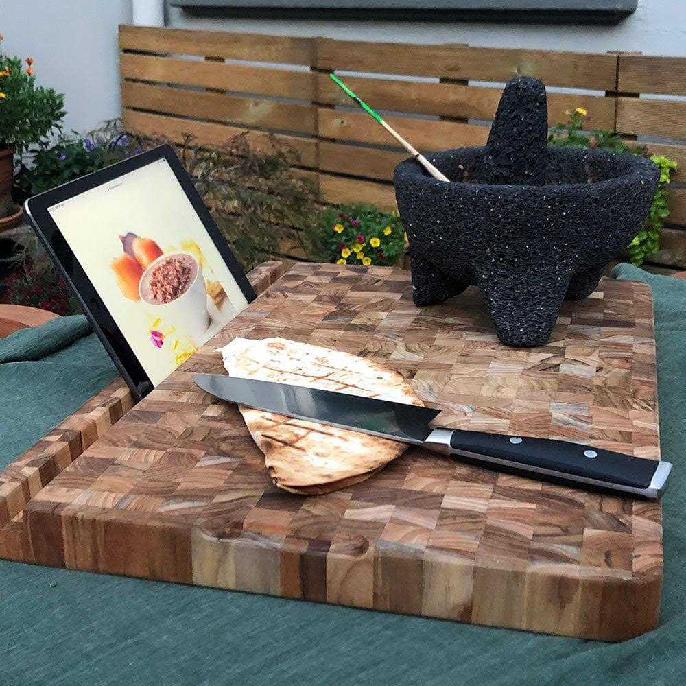 Teakhaus Smart End Grain Cutting & Carving Board
