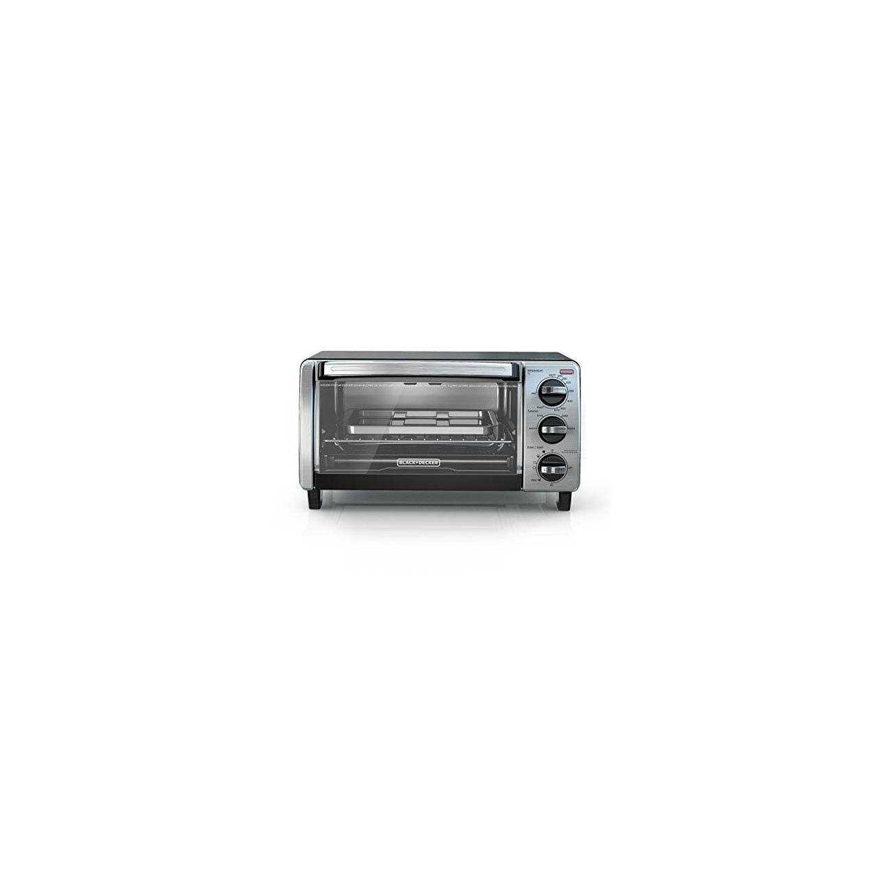 BLACK+DECKER TO1750SB 4-Slice Toaster Oven