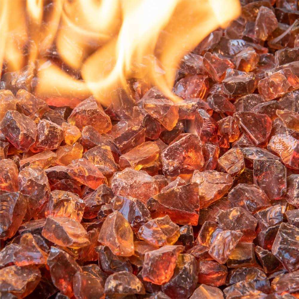 1/2 in. 10 lbs. Bronze Original Fire Glass for Indoor and Outdoor Fire Pits or Fireplaces