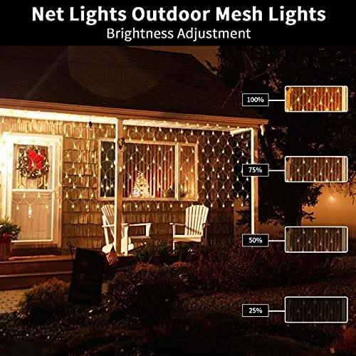ZAIYW Large Net Lights Outdoor Mesh Lights 660 LED Fairy Net Lights Plug
