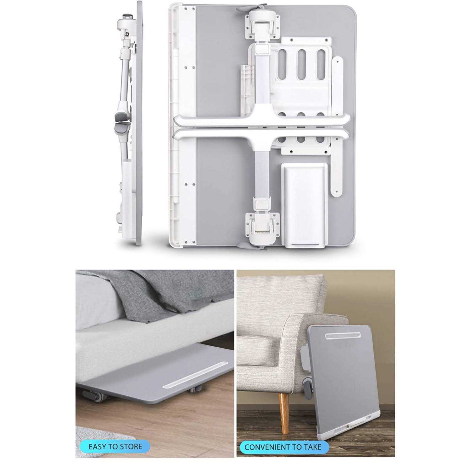 Saiji Laptop Bed Tray Desk Adjustable Laptop Stand for Bed