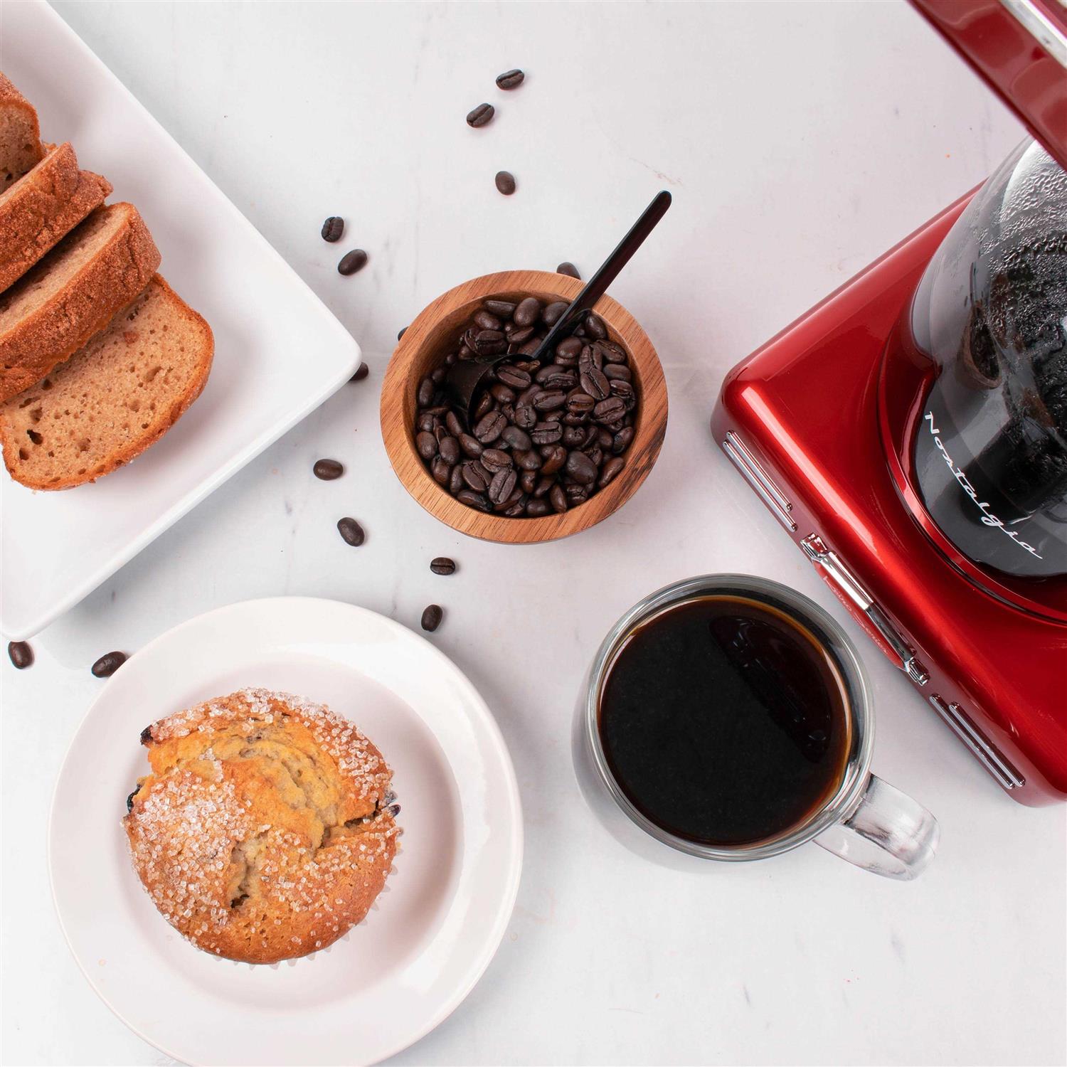 12-Cup Retro Coffee Maker Nostalgia