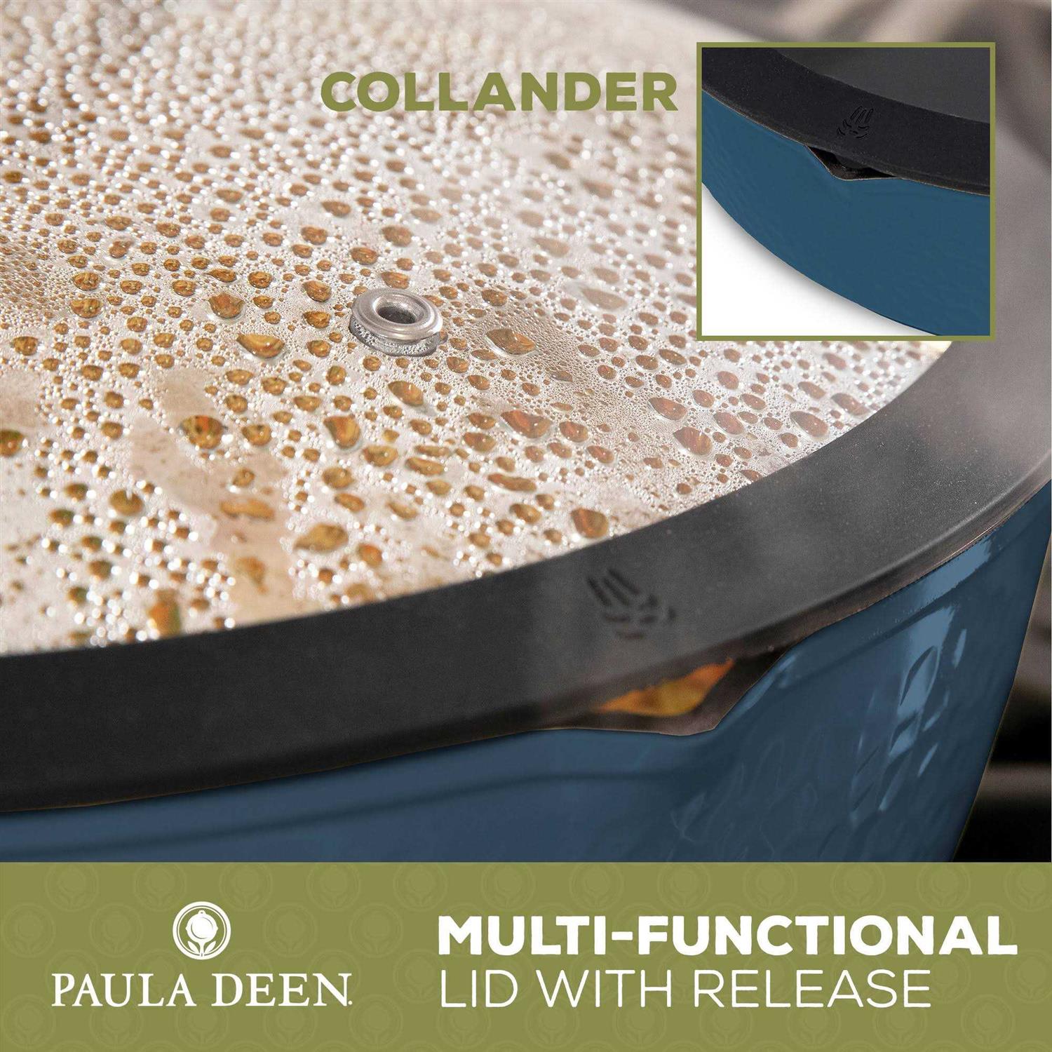 Paula Deen DFCW12SB Family 14 Piece Ceramic Non-Stick Cookware Set Savannah