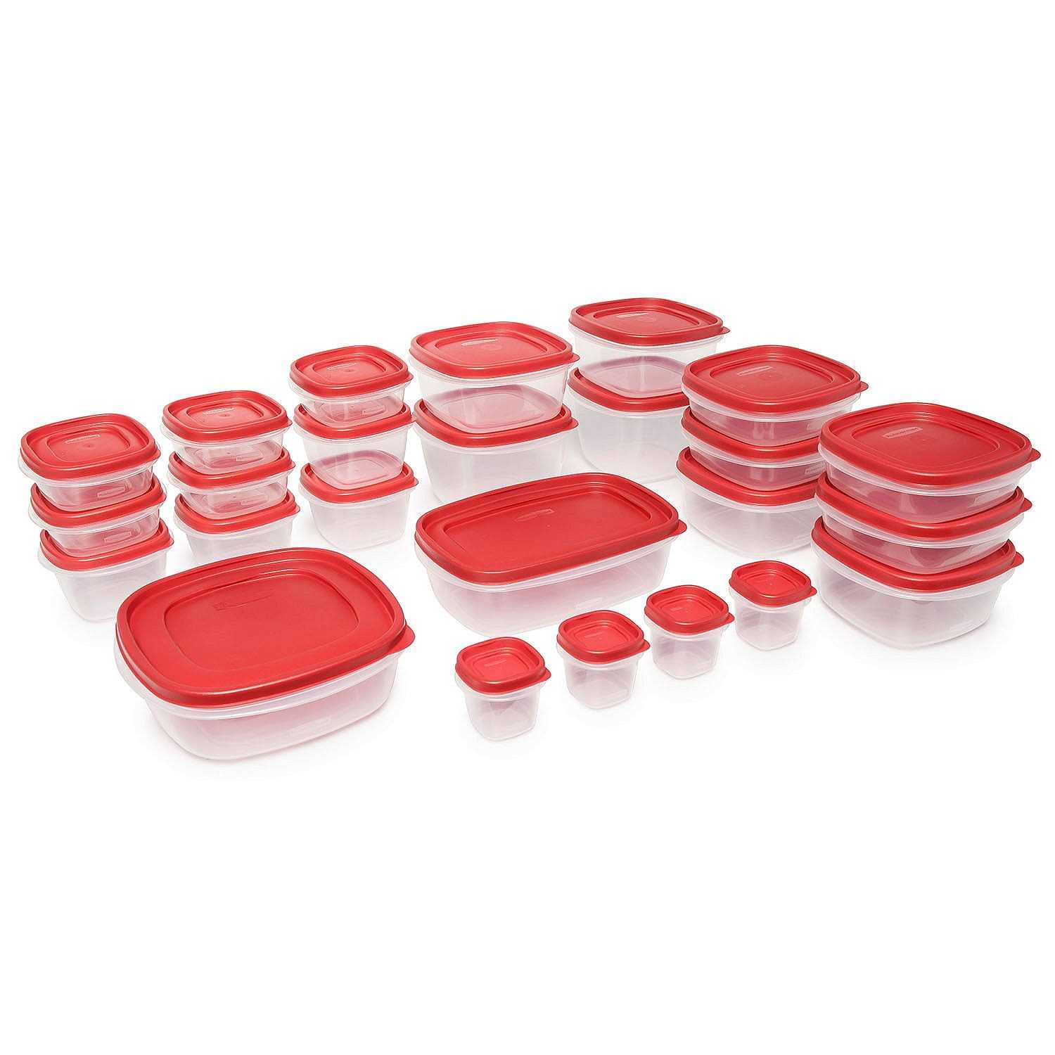 Rubbermaid 50 Piece Easy Find Lids Food Storage Set