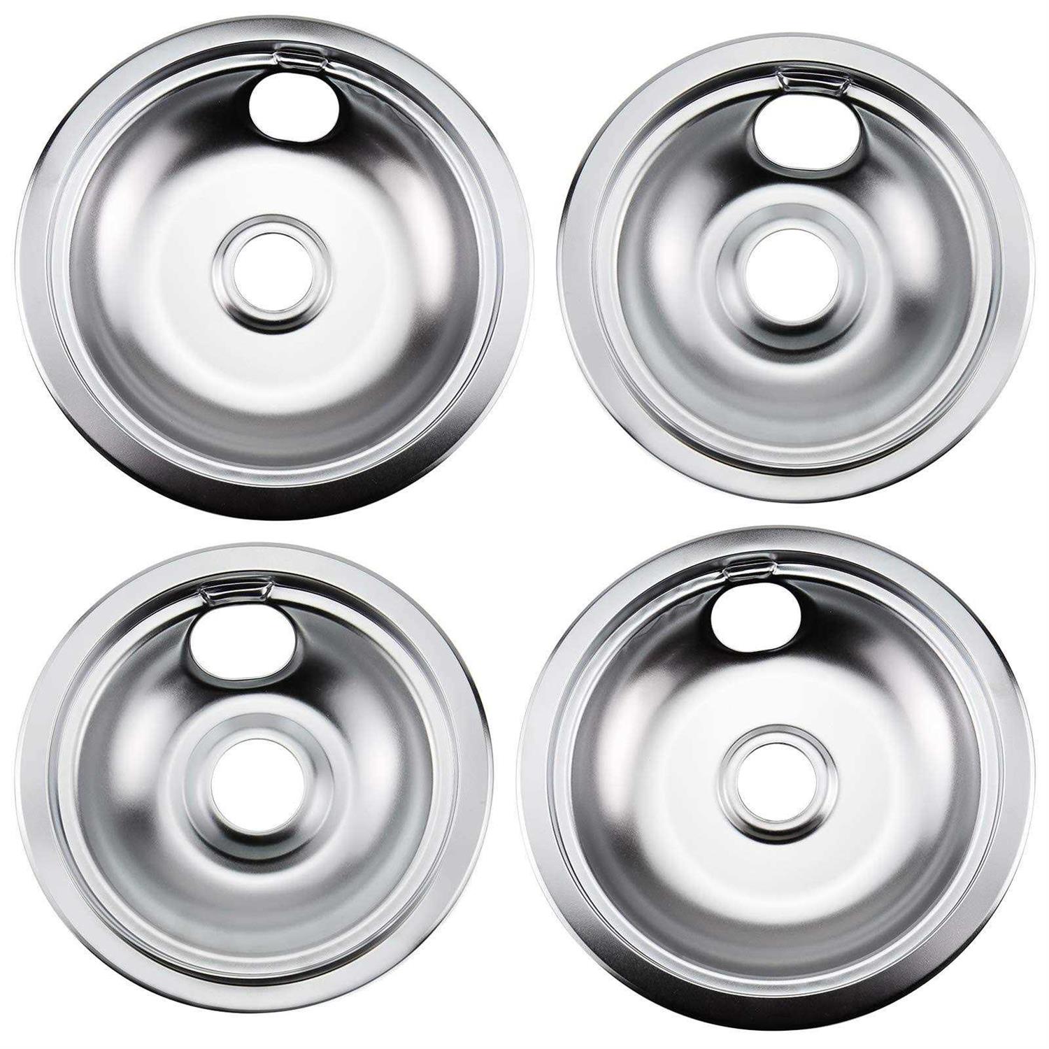 316048413 316048414 Electric Stove Burner Drip Pans by Blutoget Fit for Frigidaire Ken-more Electric Range Top with Locking Slots