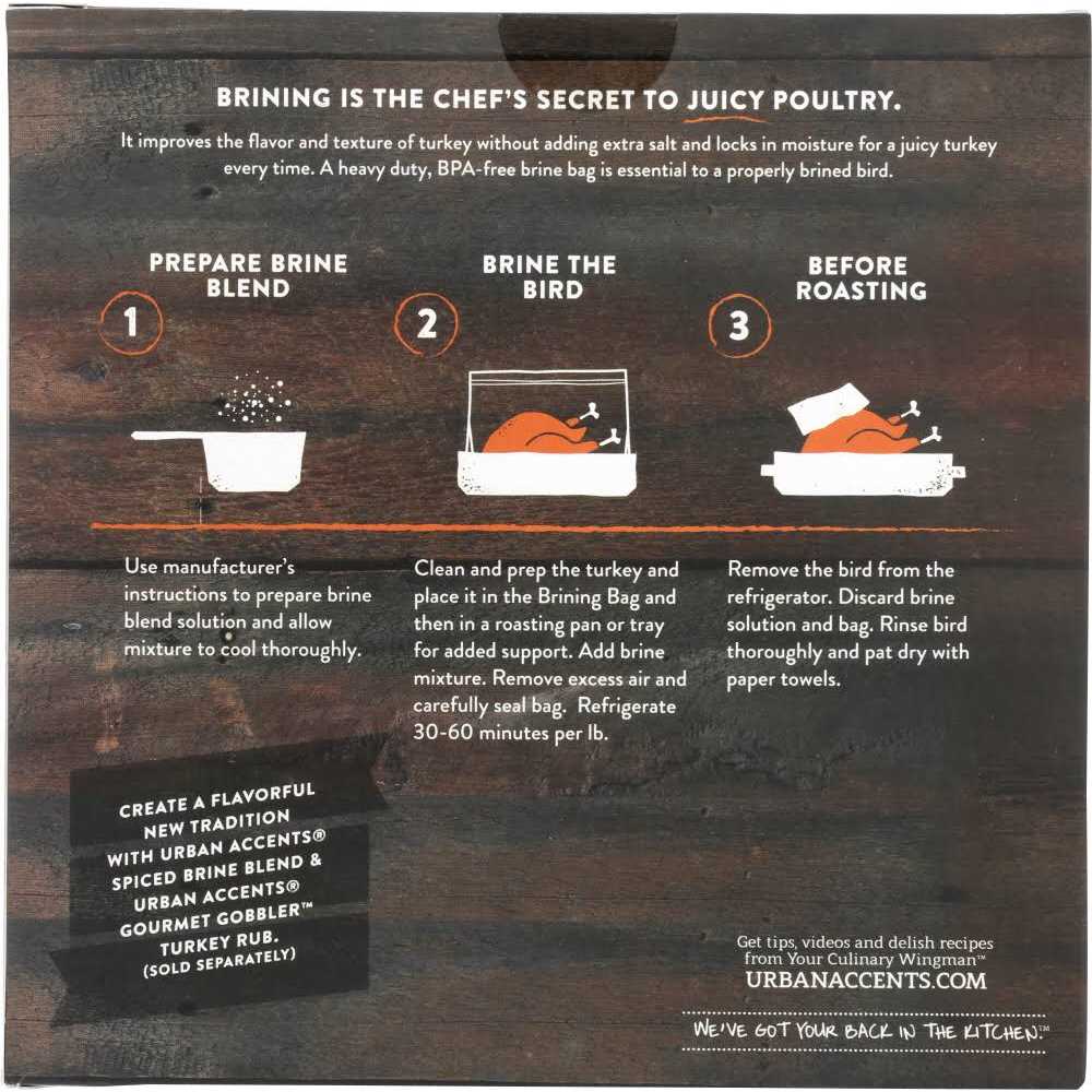 Urban Accents Brine Bag Gourmet