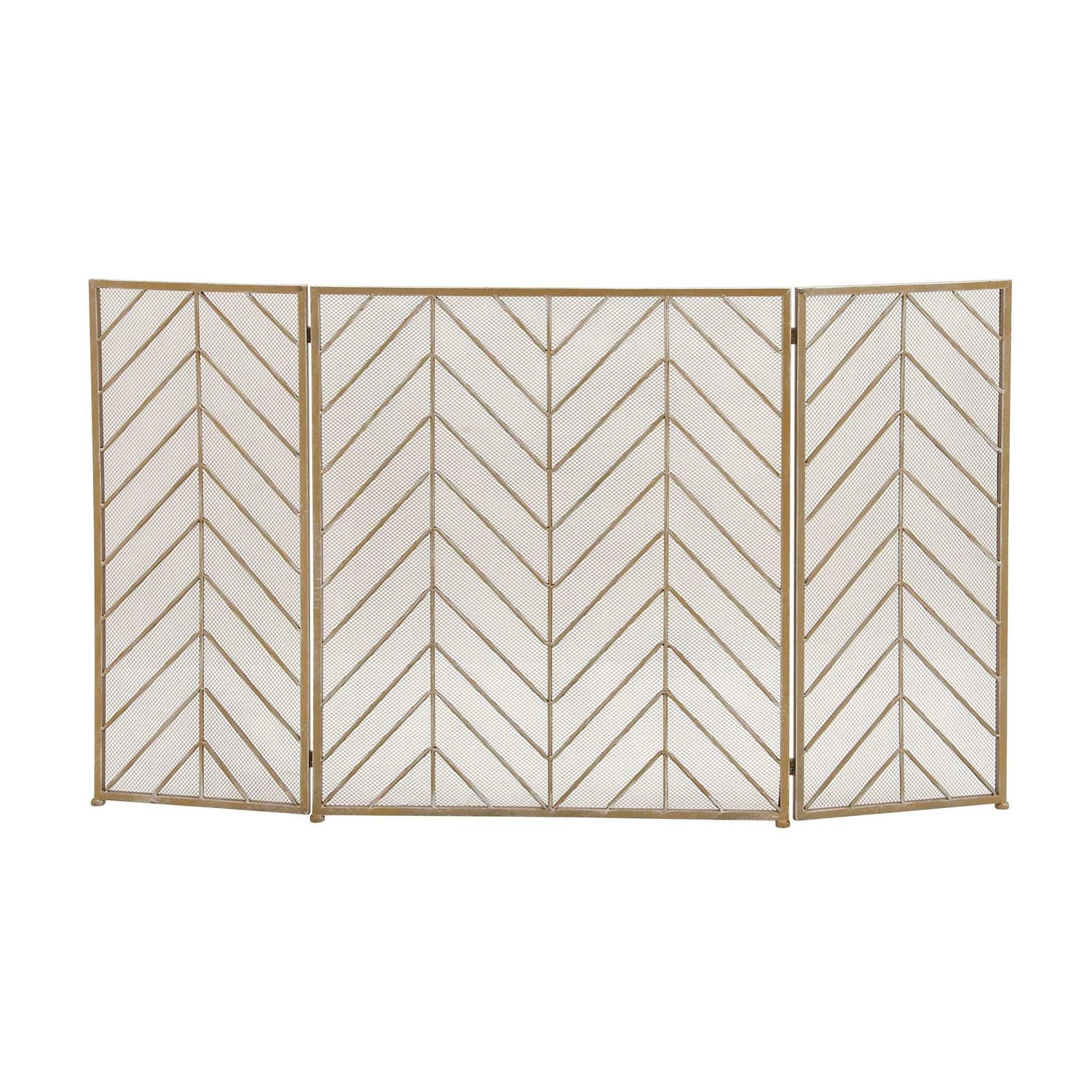 Monroe Lane Modern Metal Fireplace Screen