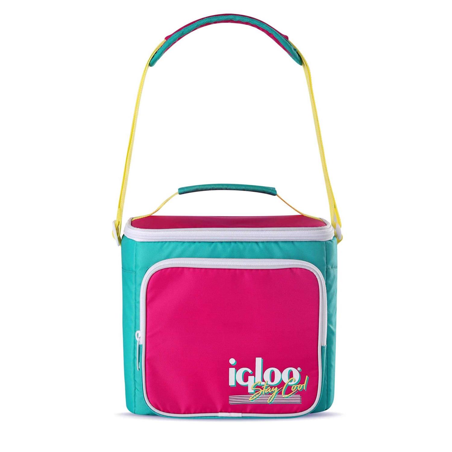 Igloo 90s Retro Collection Square Neon Lunch Box Cooler Bag