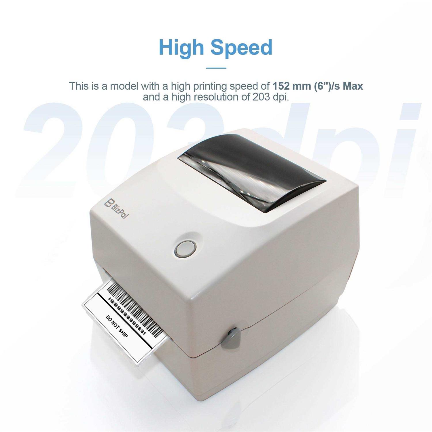 BizPal DTP-1000 Direct Thermal Printer
