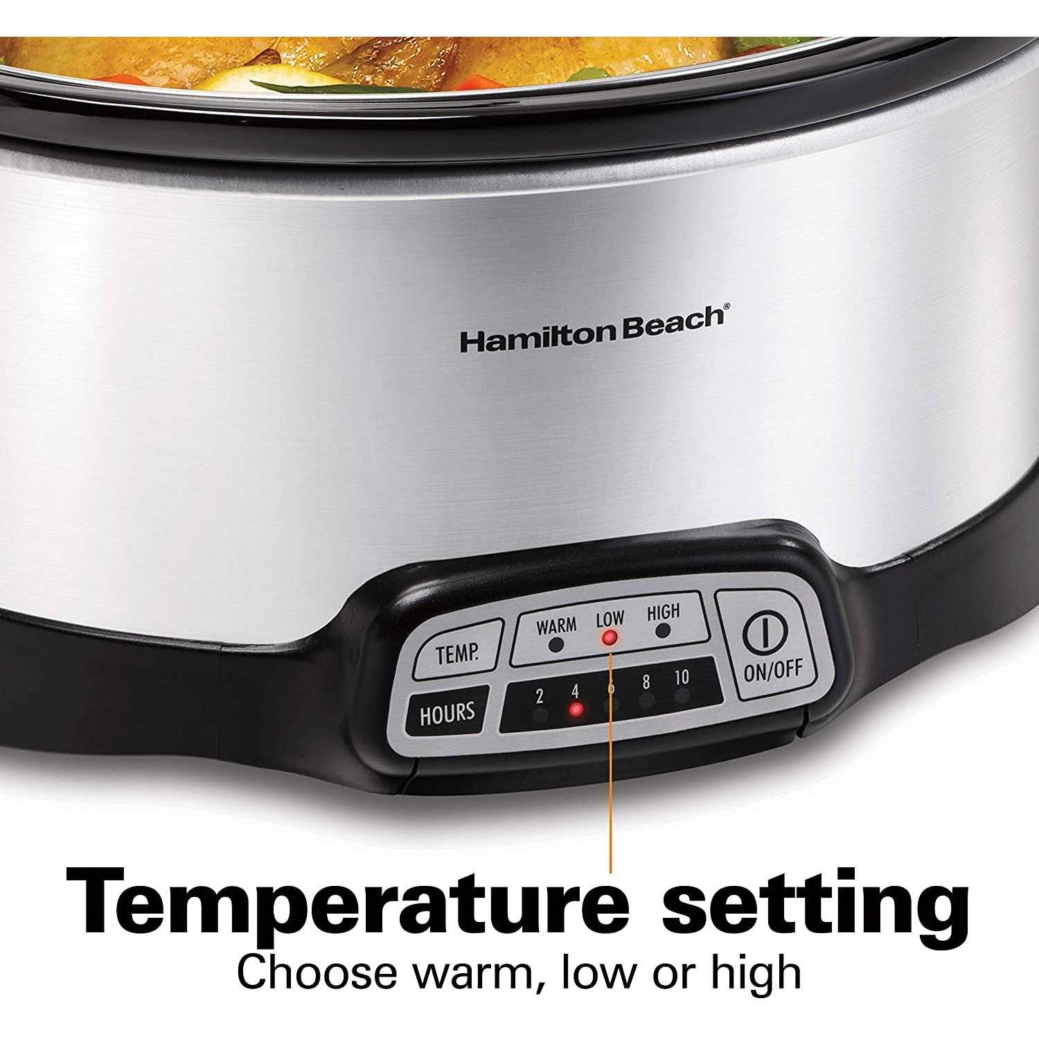 Hamilton Beach 33473 Programmable 7-Quart Slow Cooker