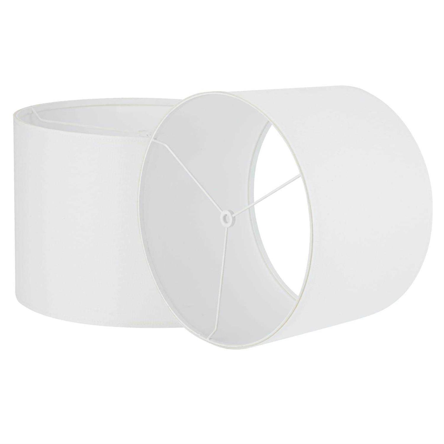 Set of 2 Drum Lamp Shades, Medium Linen Fabric Lampshade 12.5×12.5×8.5 Inch,Handmade Linen Lampshade for Table Lamp and Floor