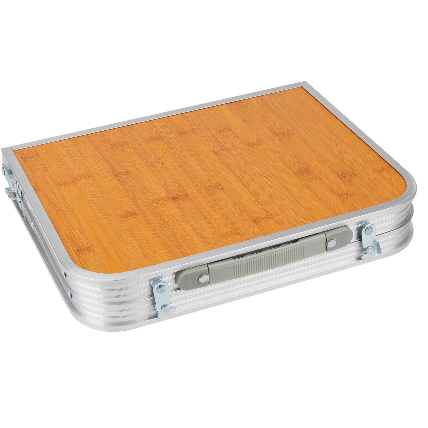 Mind Reader Folding Laptop Tray Bed Desk w/ Collapsible Legs