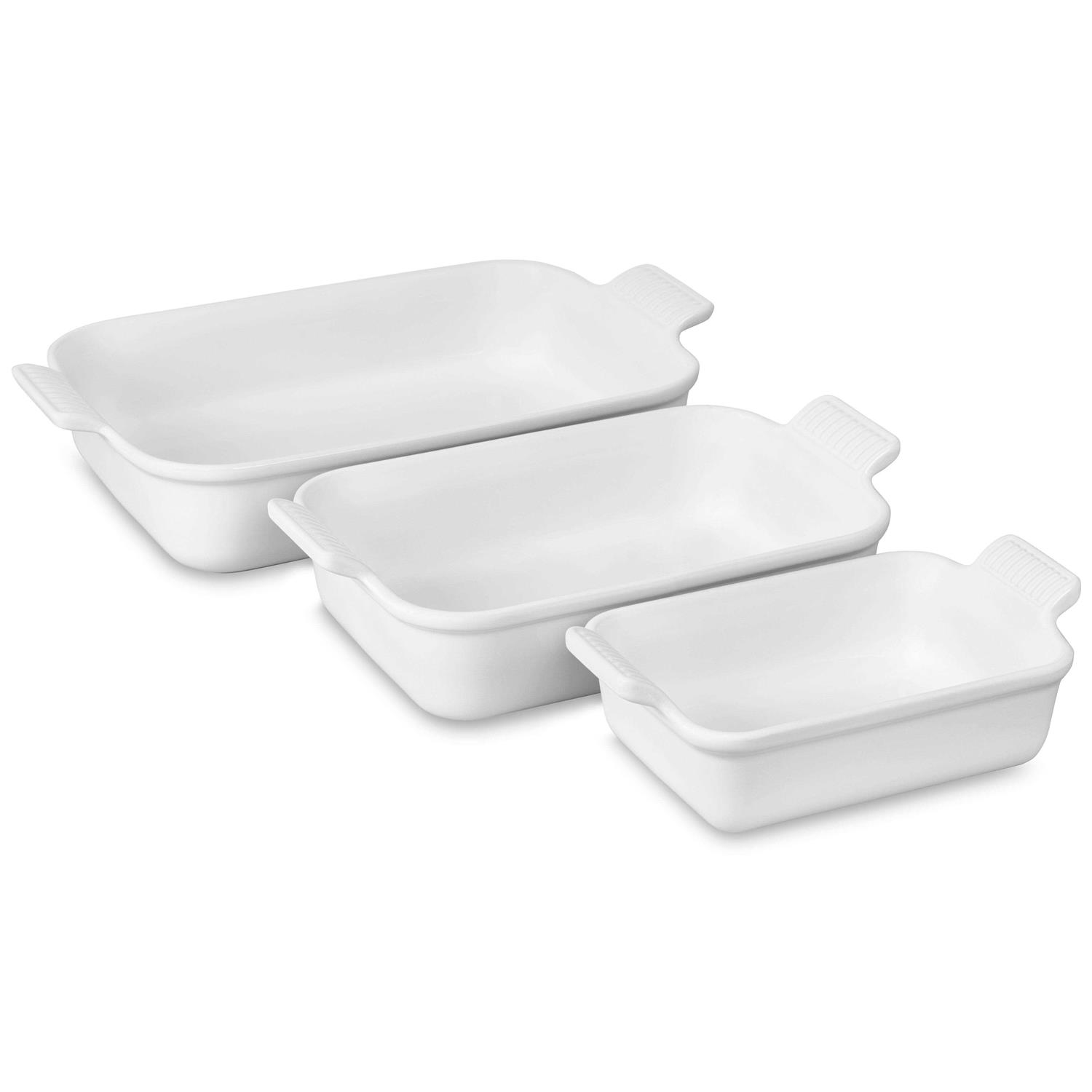 Le Creuset Heritage Set 3 Rectangular Dishes