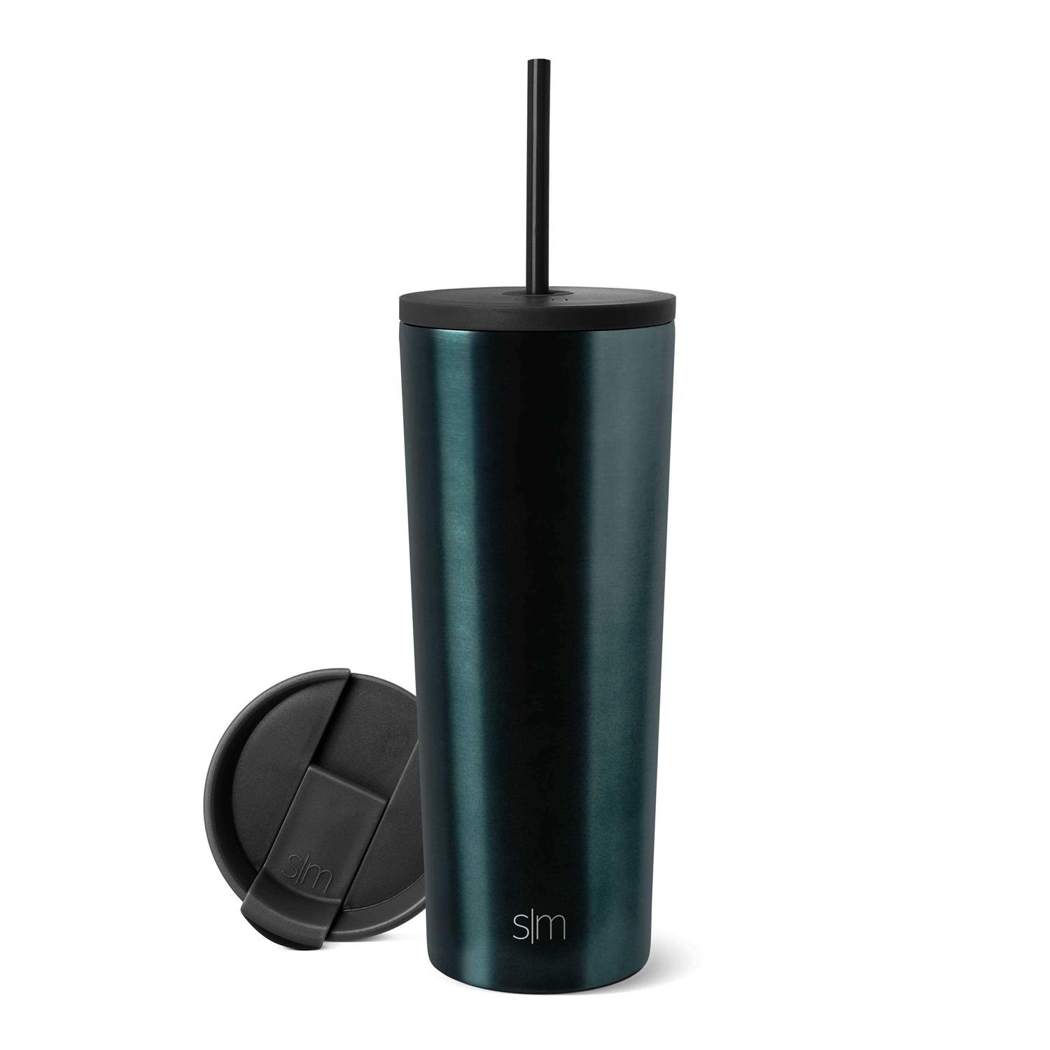 Simple Modern Classic Tumbler with Straw Lid & Flip Lid Travel Mug Gift Vacuum Insulated Coffee Beer Pint Cup