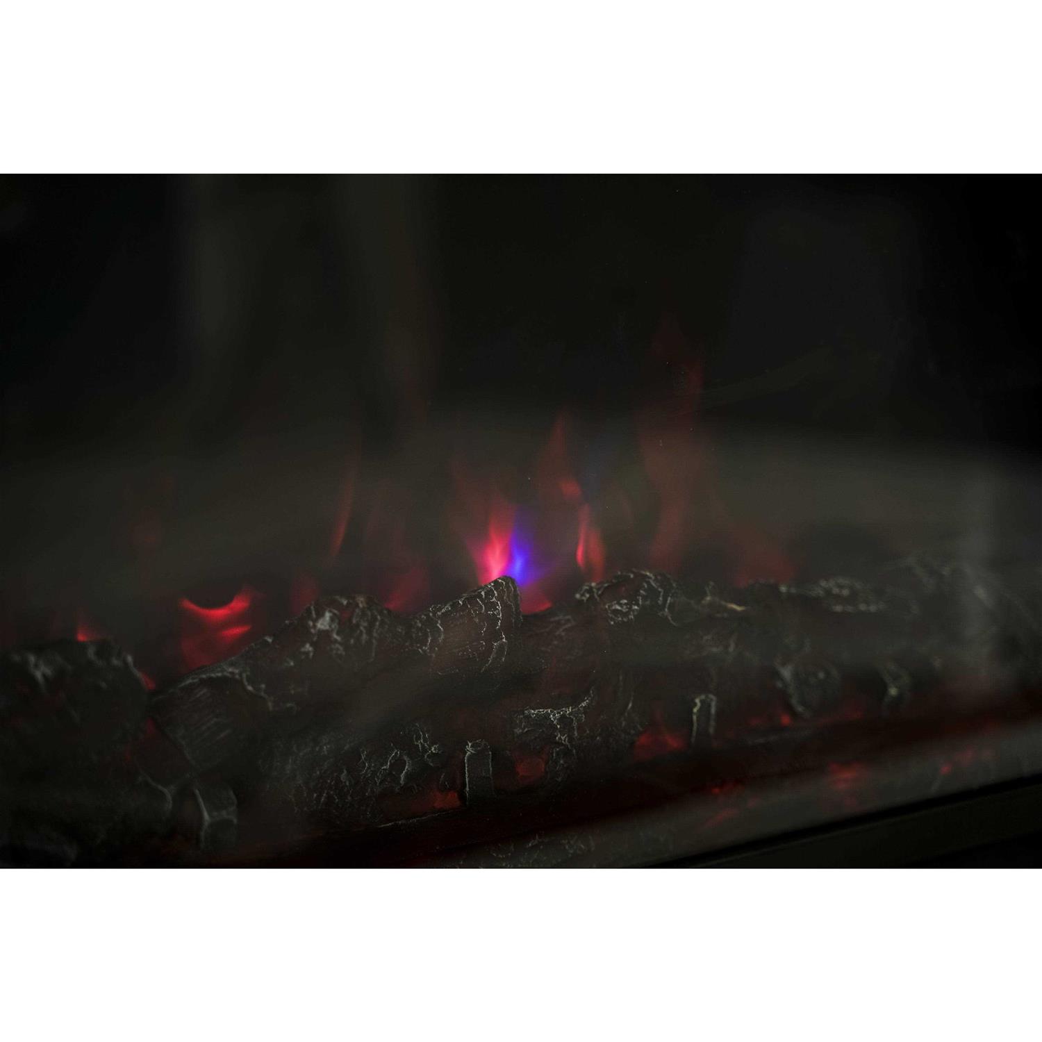 XBrand Insert Fireplace Heater w/Remote Control and LED Flame Effect HT9738LG