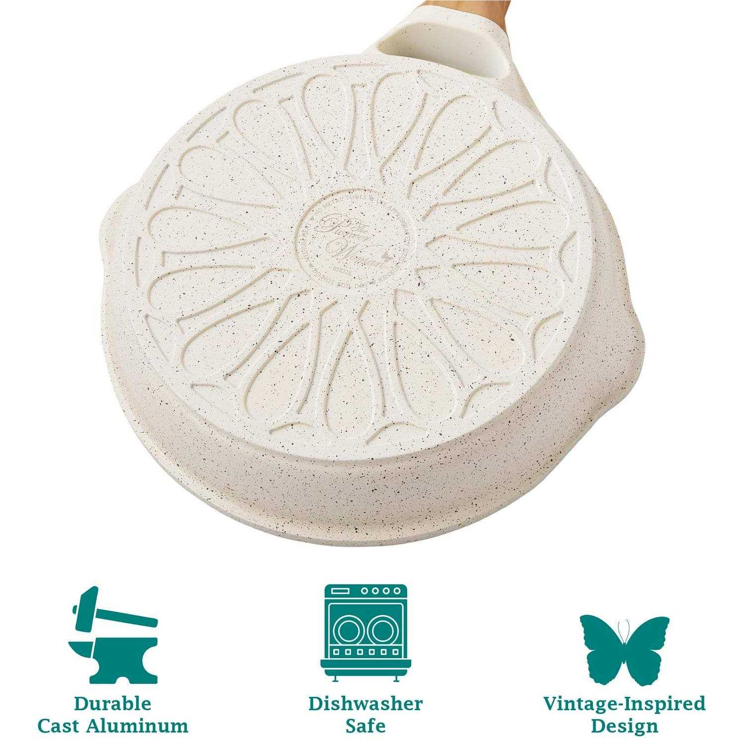 The Pioneer Woman Prairie Signature 14-Piece Cast Aluminum Cookware Set