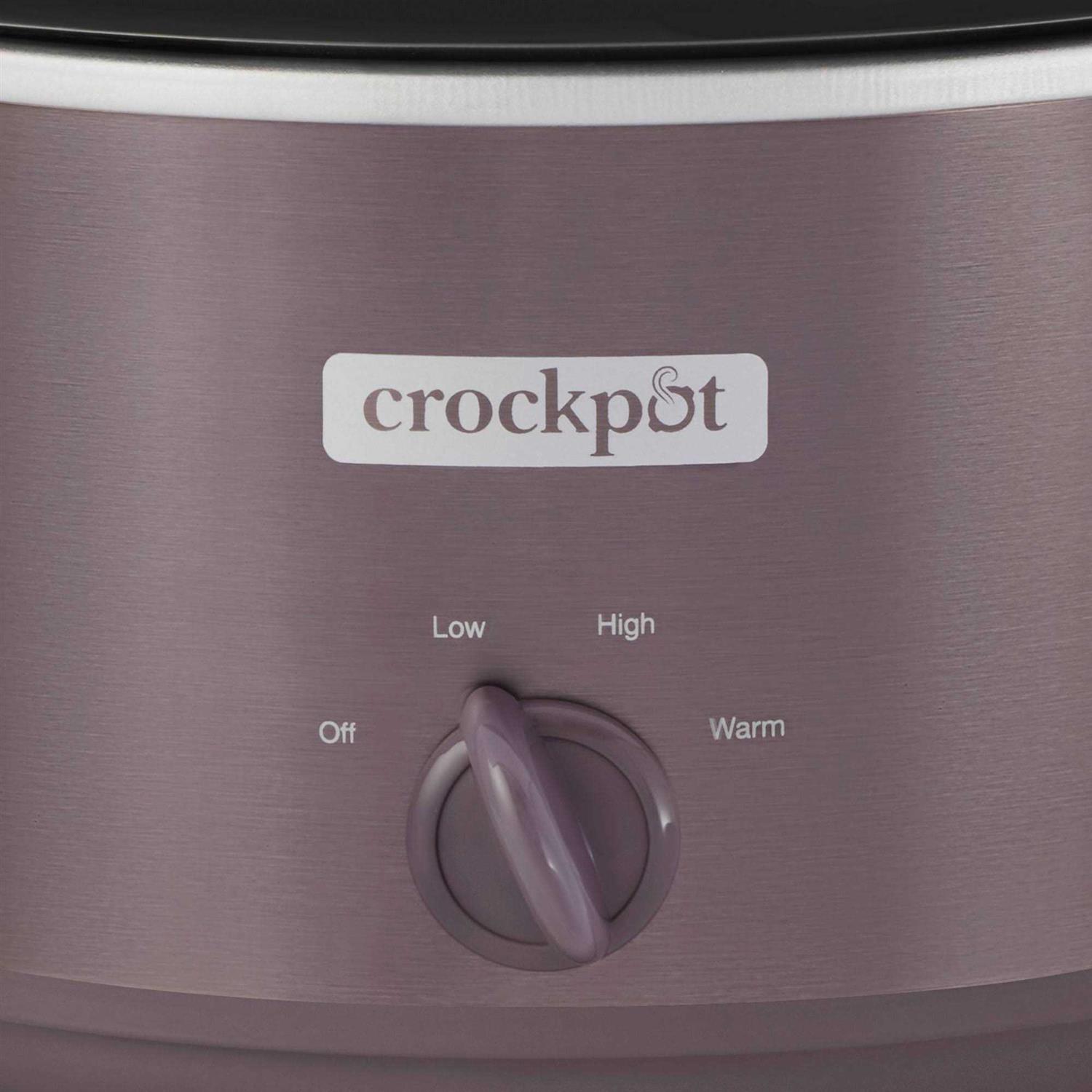 Crock-Pot 4.5-Quart Cafe Mocha Manual Slow Cooker