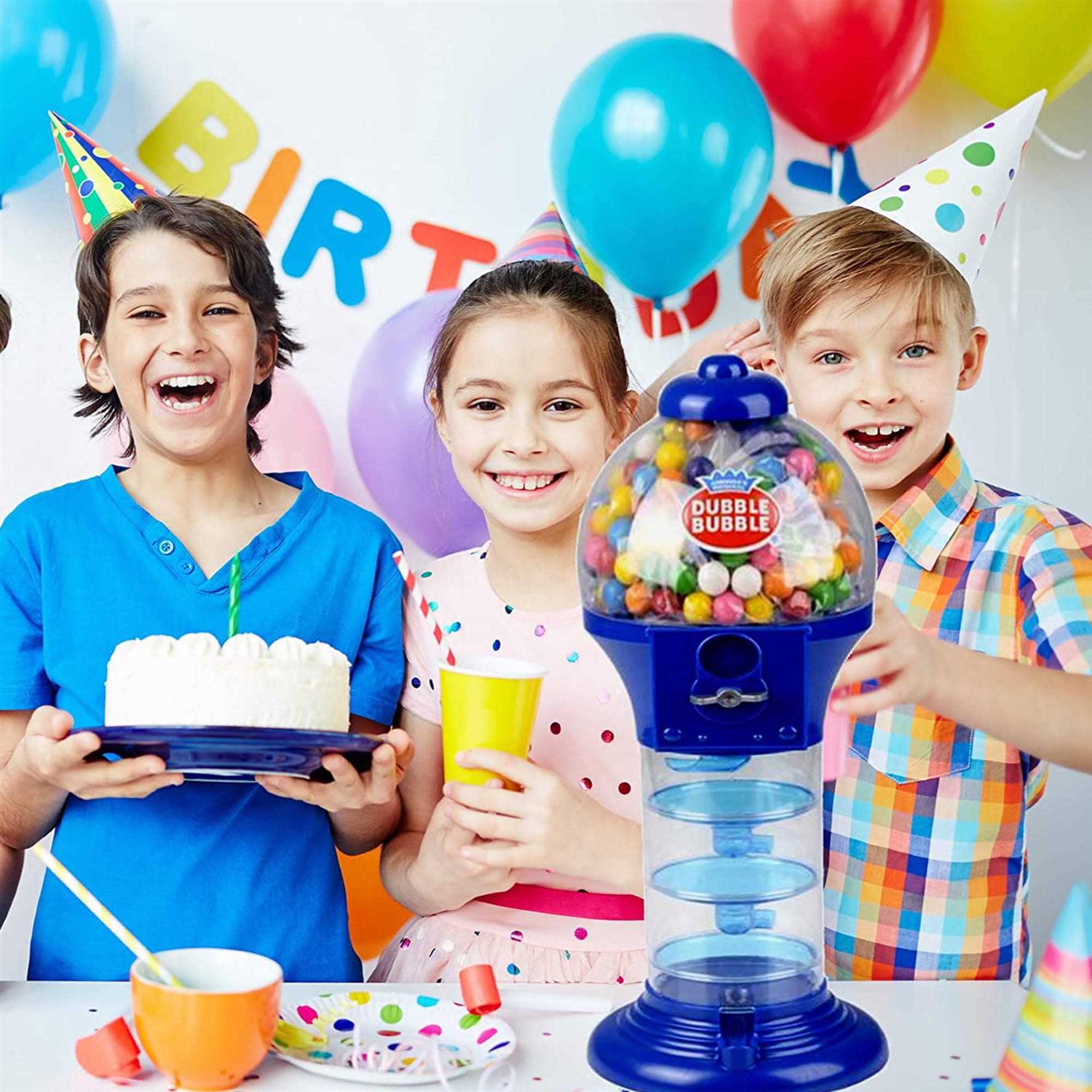 PlayO 18 Big Spiral Gumball Machine Toy Includes Aprox 113 Gum Balls