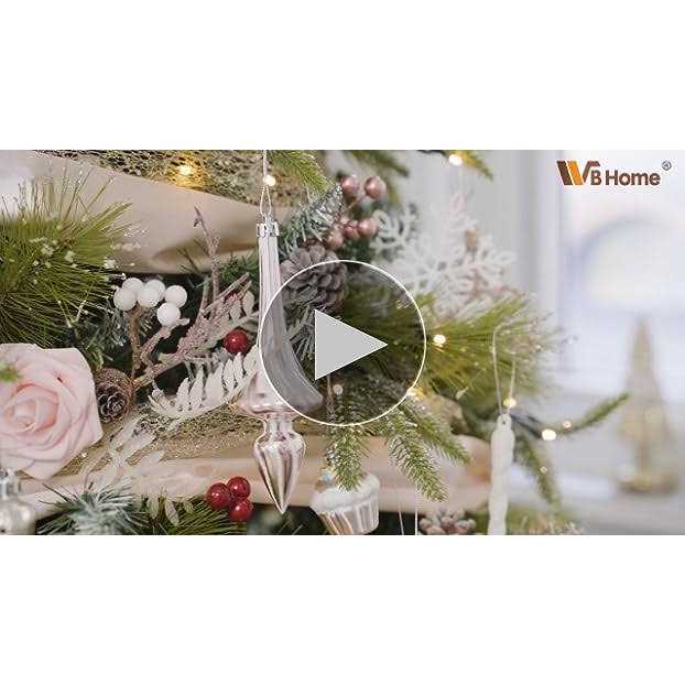 Wbhome 105ct Assorted Christmas Ball Ornaments Set and