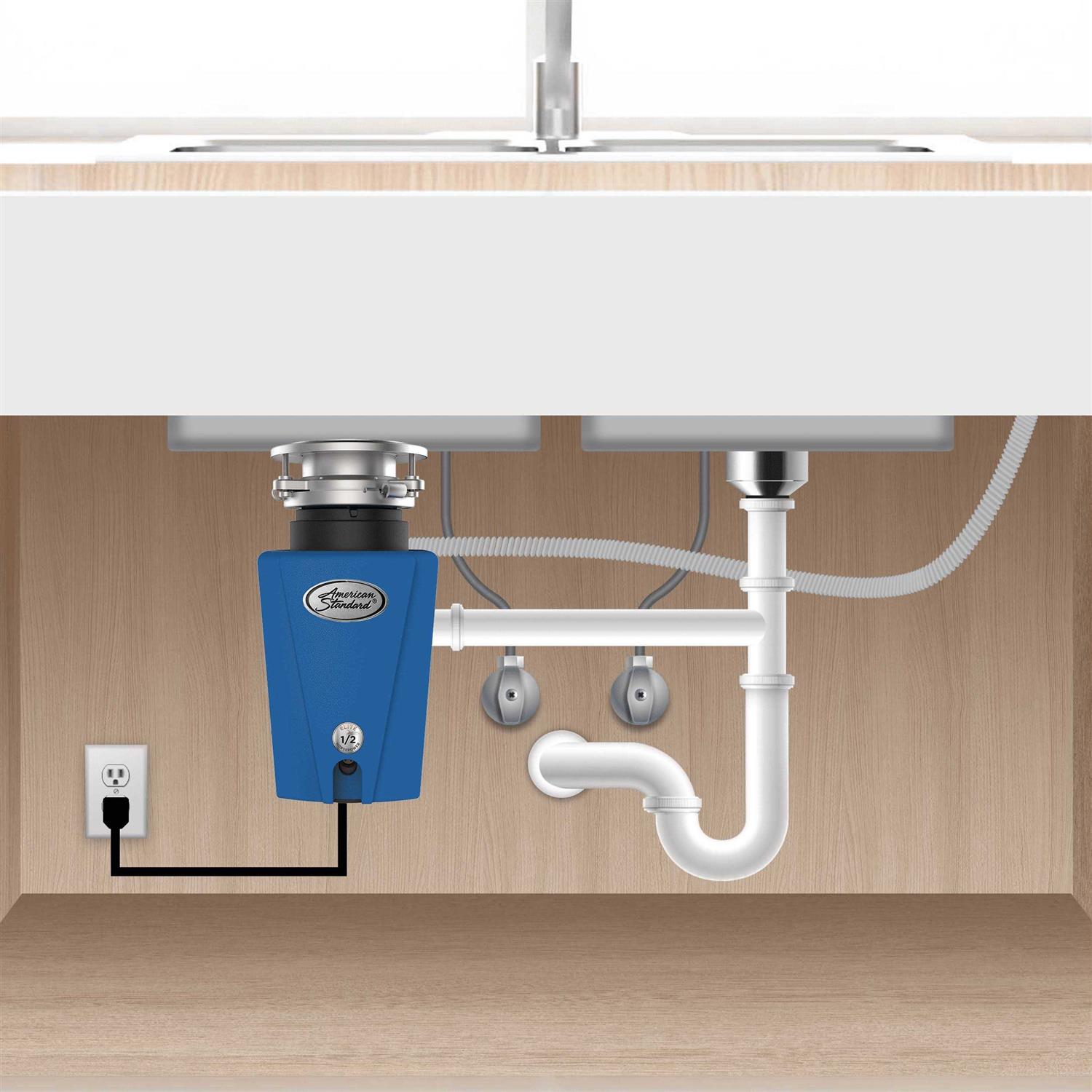 American Standard Elite Corded 1/2-HP Continuous Feed Noise Insulation Garbage Disposal