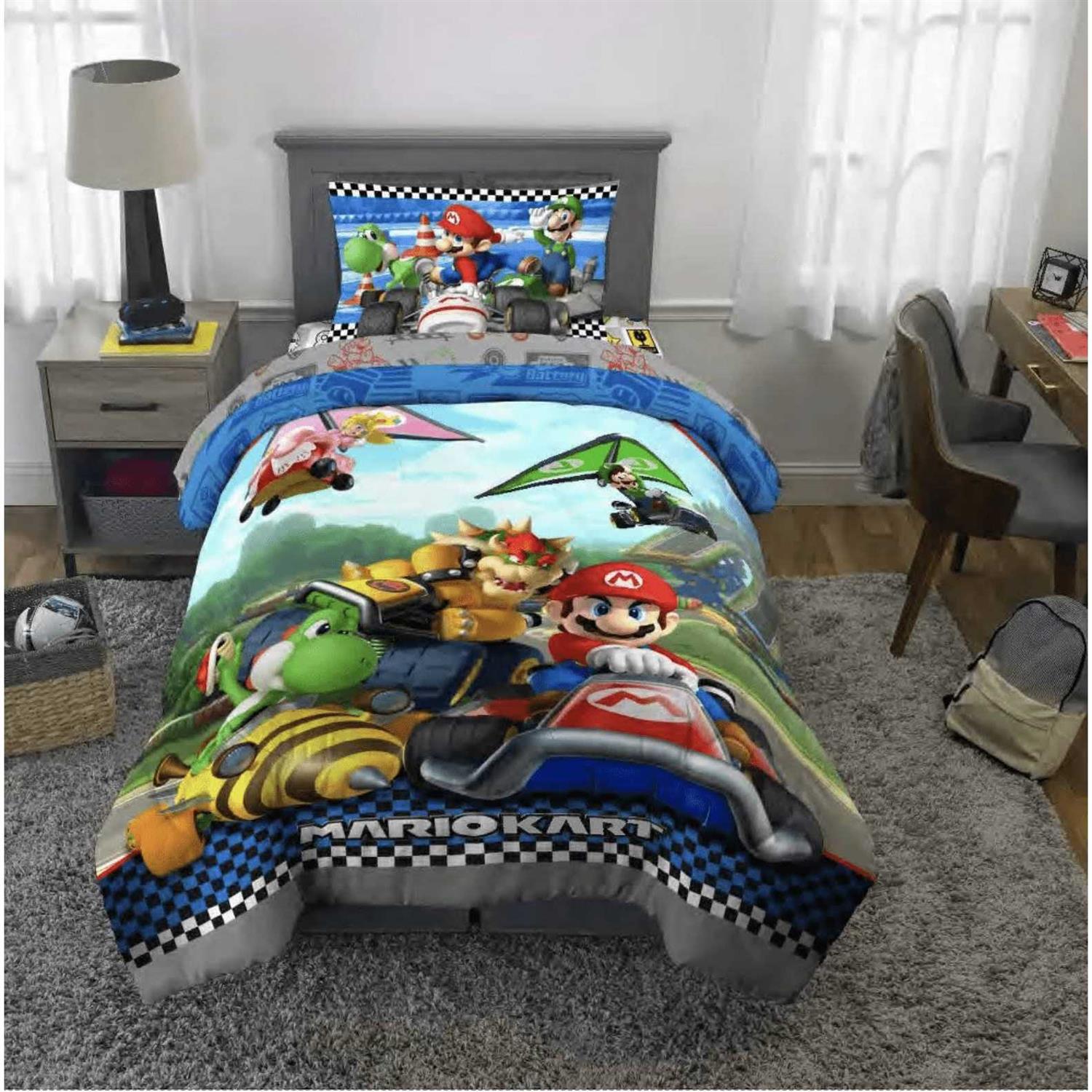 Twin Super Mario Reversible Kids’ Comforter
