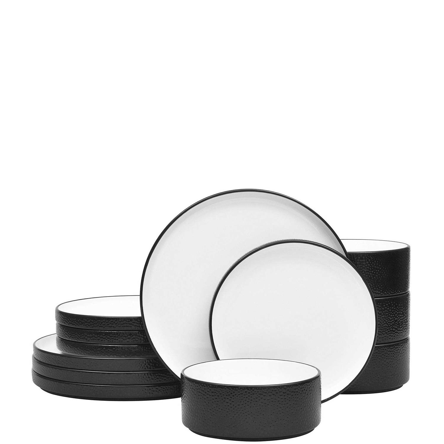 Noritake Colortex Stone 12-Piece Dinnerware Set