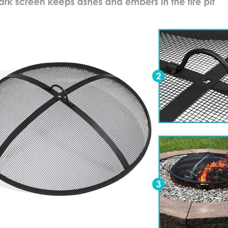 Sunnydaze Decor Heavy Duty Fire Pit Spark Screen