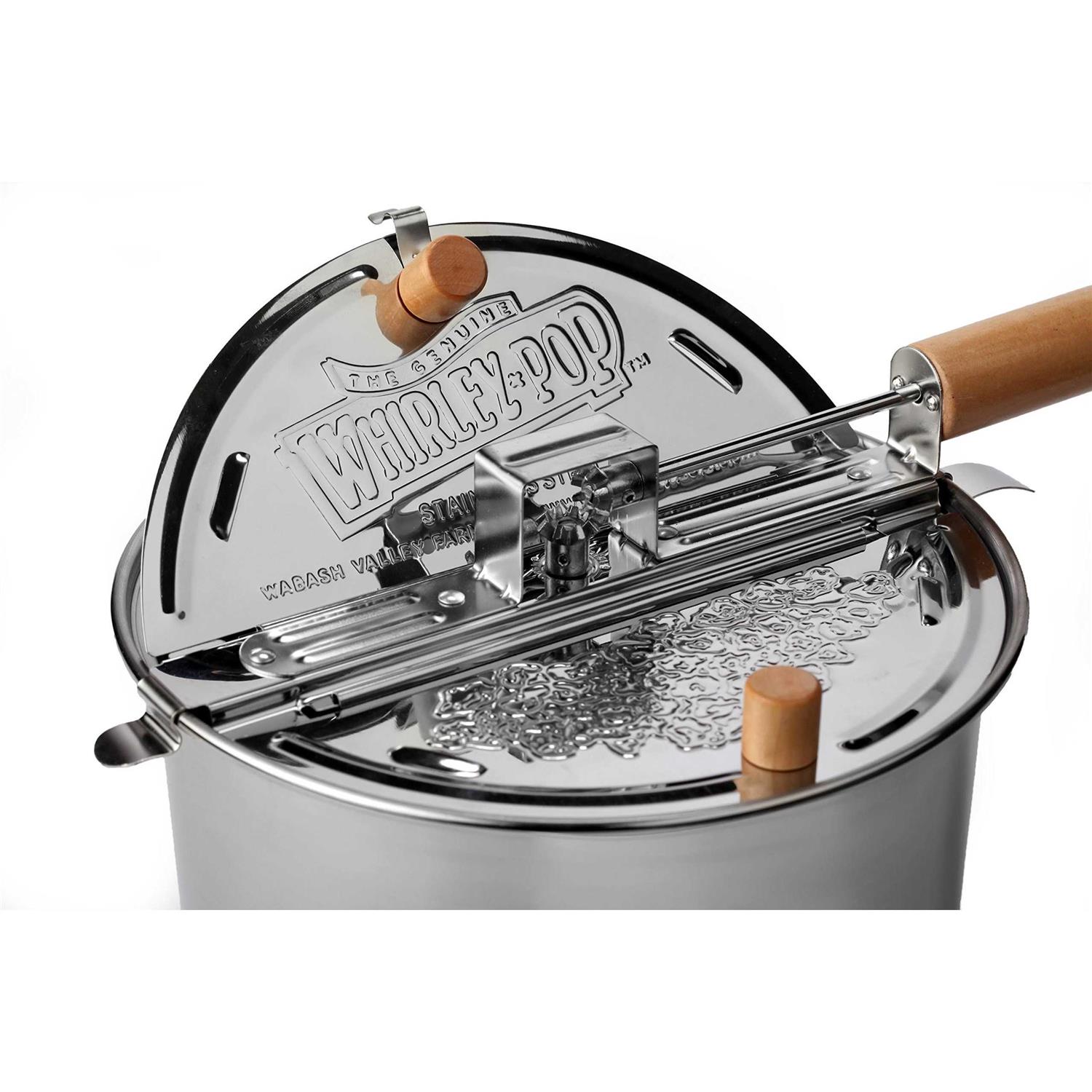 Wabash Valley Farms Stainless Steel Whirley-Pop Popcorn Popper
