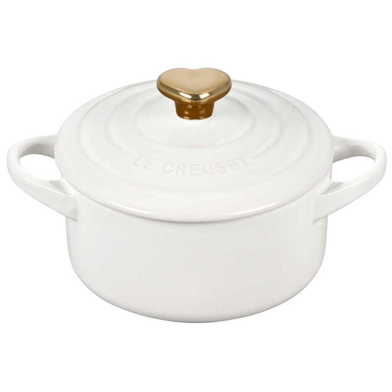 Le Creuset Mini Round Cocotte with Heart Knob
