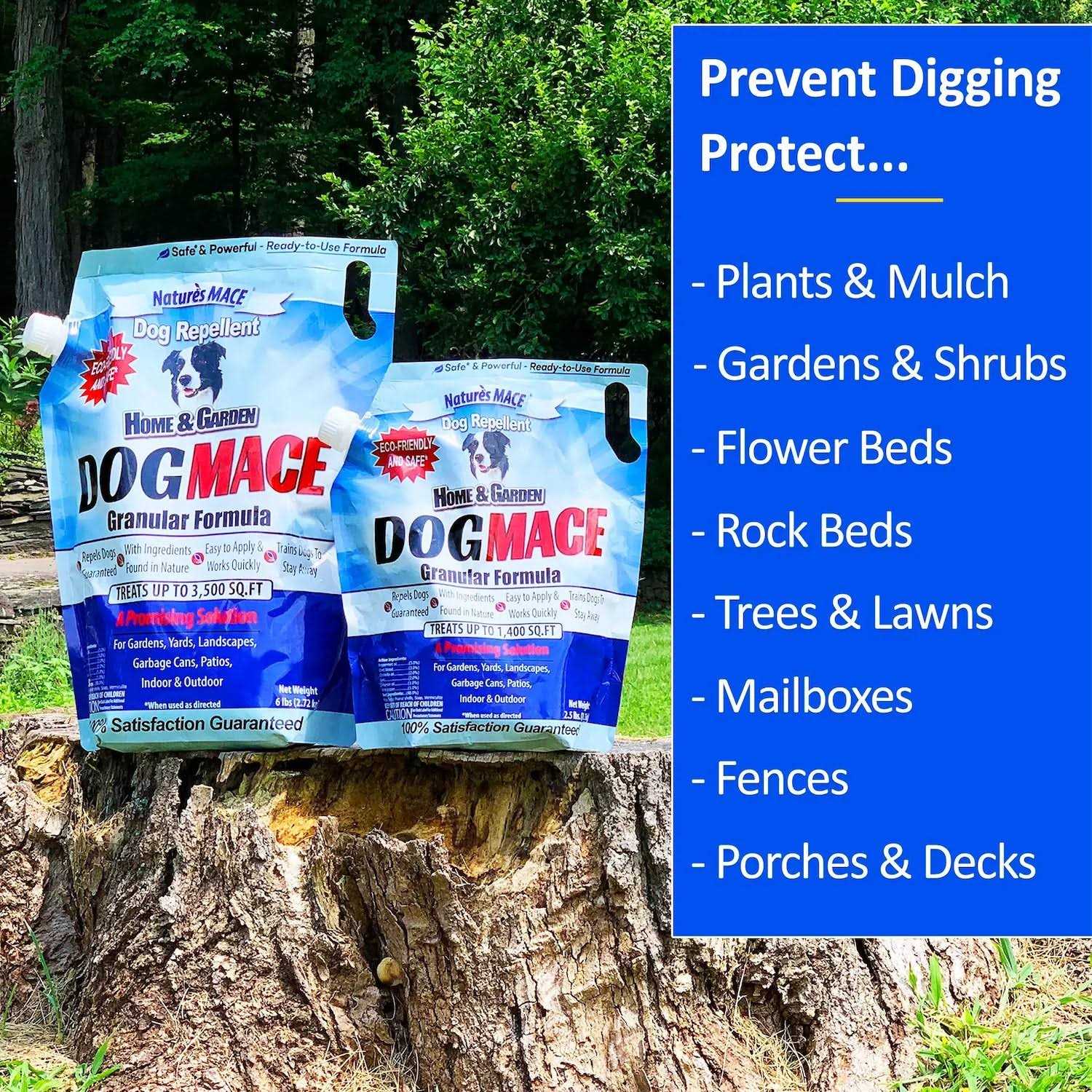 Nature ‘s Mace Nature’s Mace Natures Mace Dog Repellent 6LB Treats 3500 Sq. Ft. Keep Dogs Out of Your Lawn and garden Train Your Dogs to Stay Out of