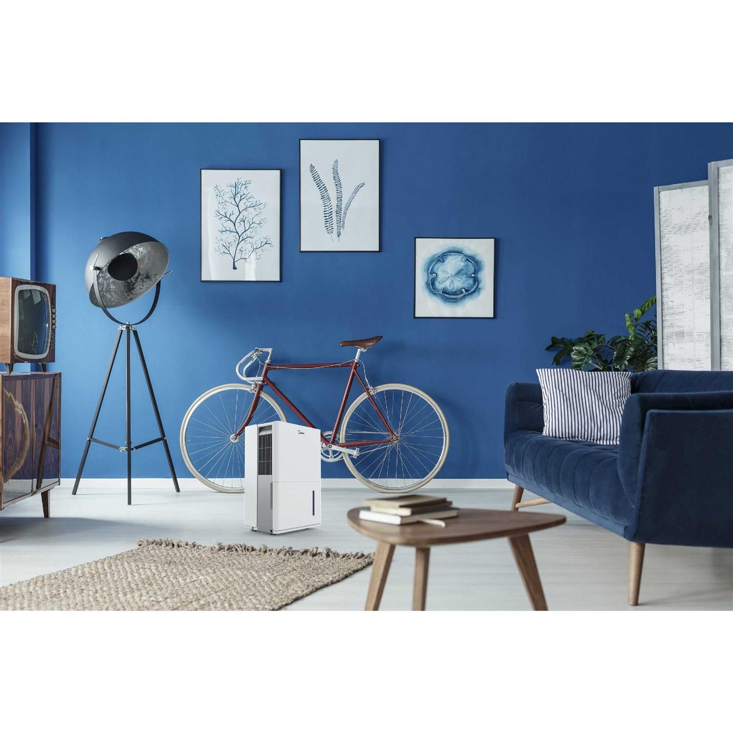 Midea 35-Pint Energy Star Smart Dehumidifier for Very Damp Rooms MAD35S1WWT