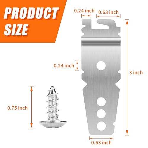 2 Pack 8269145 Undercounter Mounting Bracket Replacement Parts Exact Fit for Kenmore Whirlpool KitchenAid Dishwasher