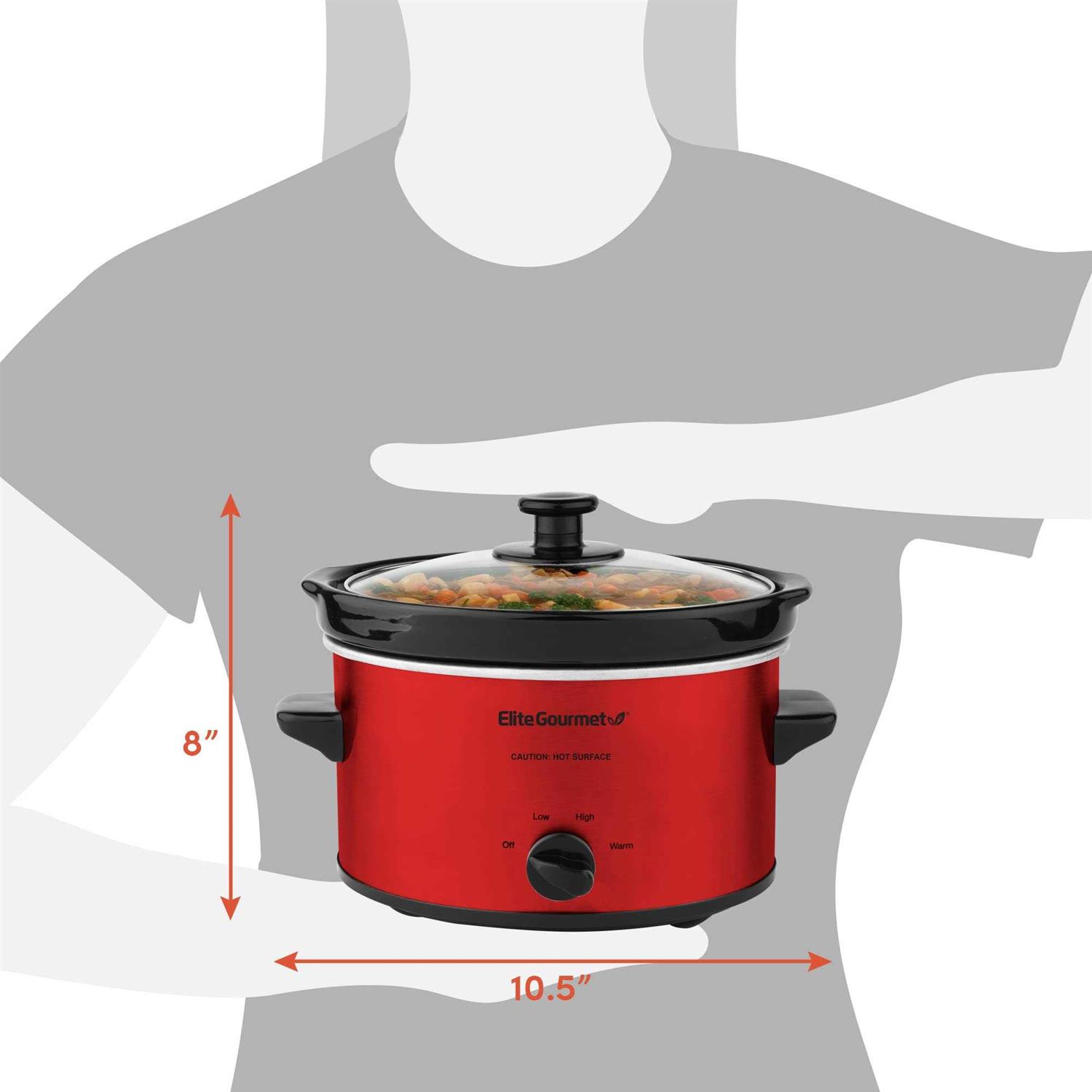 Elite Gourmet Oval Slow Cooker