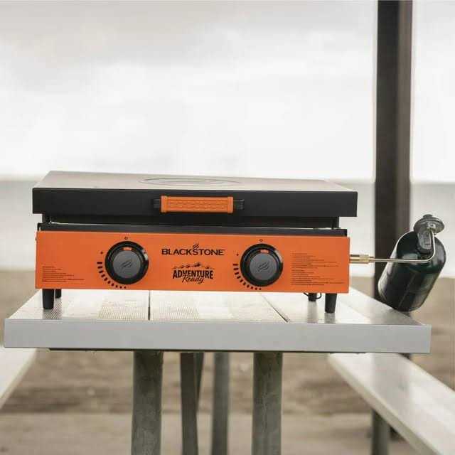 Blackstone Adventure Ready 2-Burner 22 Propane Griddle in Orange