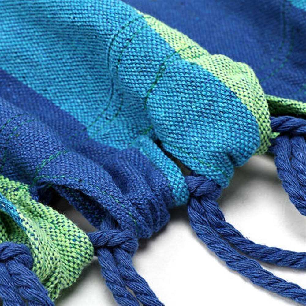 WoneNice Outdoor Double 2 Person Cotton Hammock