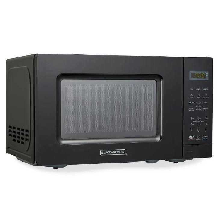 0.7 Cu. Ft. Countertop 700W Black Microwave