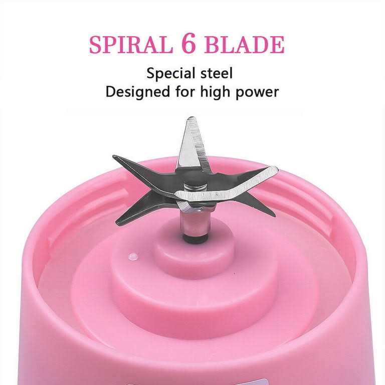 Portable Blender,Personal Blender with USB Rechargeable Mini Fruit Juice Mixer for Smoothies Shakes 380ML