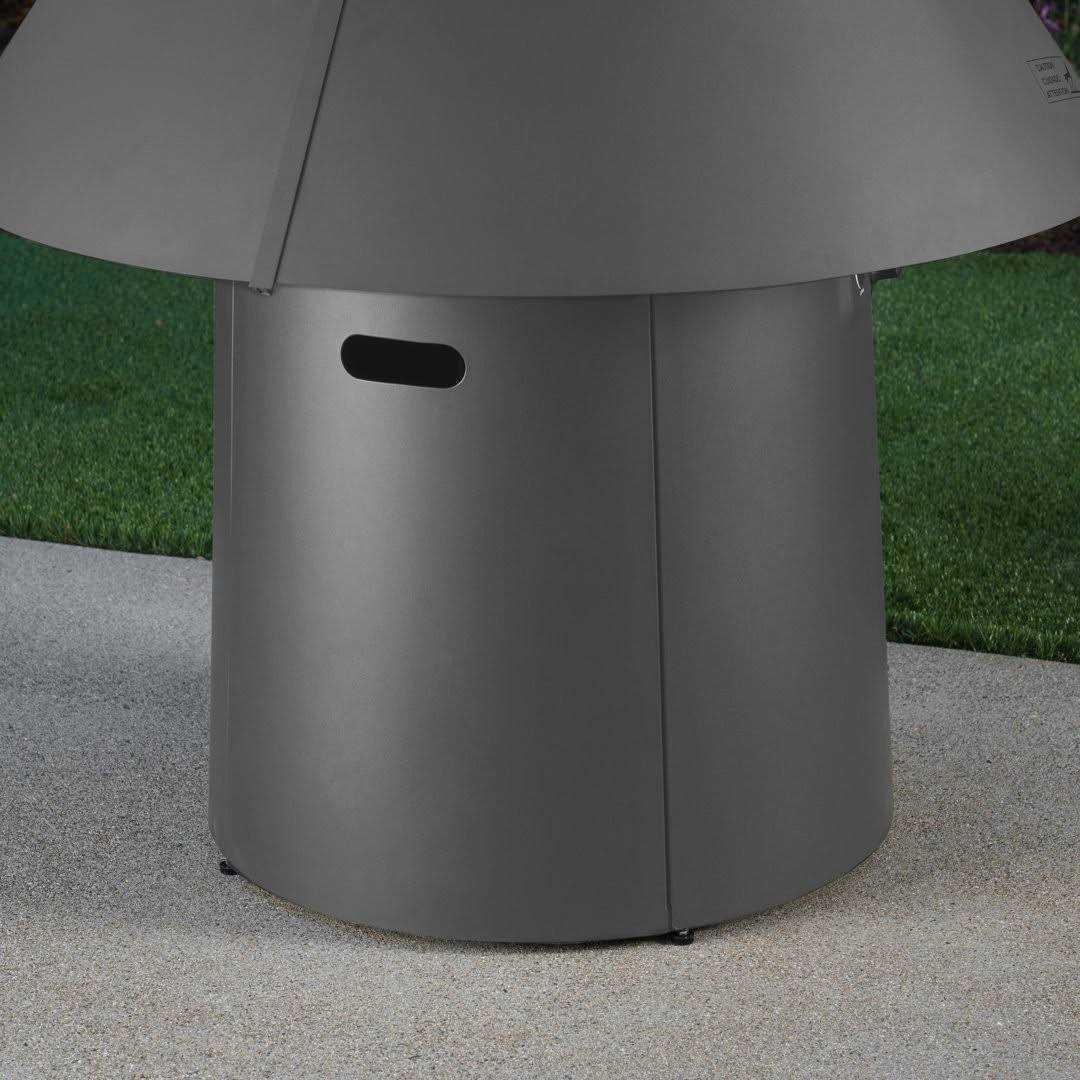 Wade Logan® 73.43&” H Aluminum Propane Outdoor Chiminea Finish