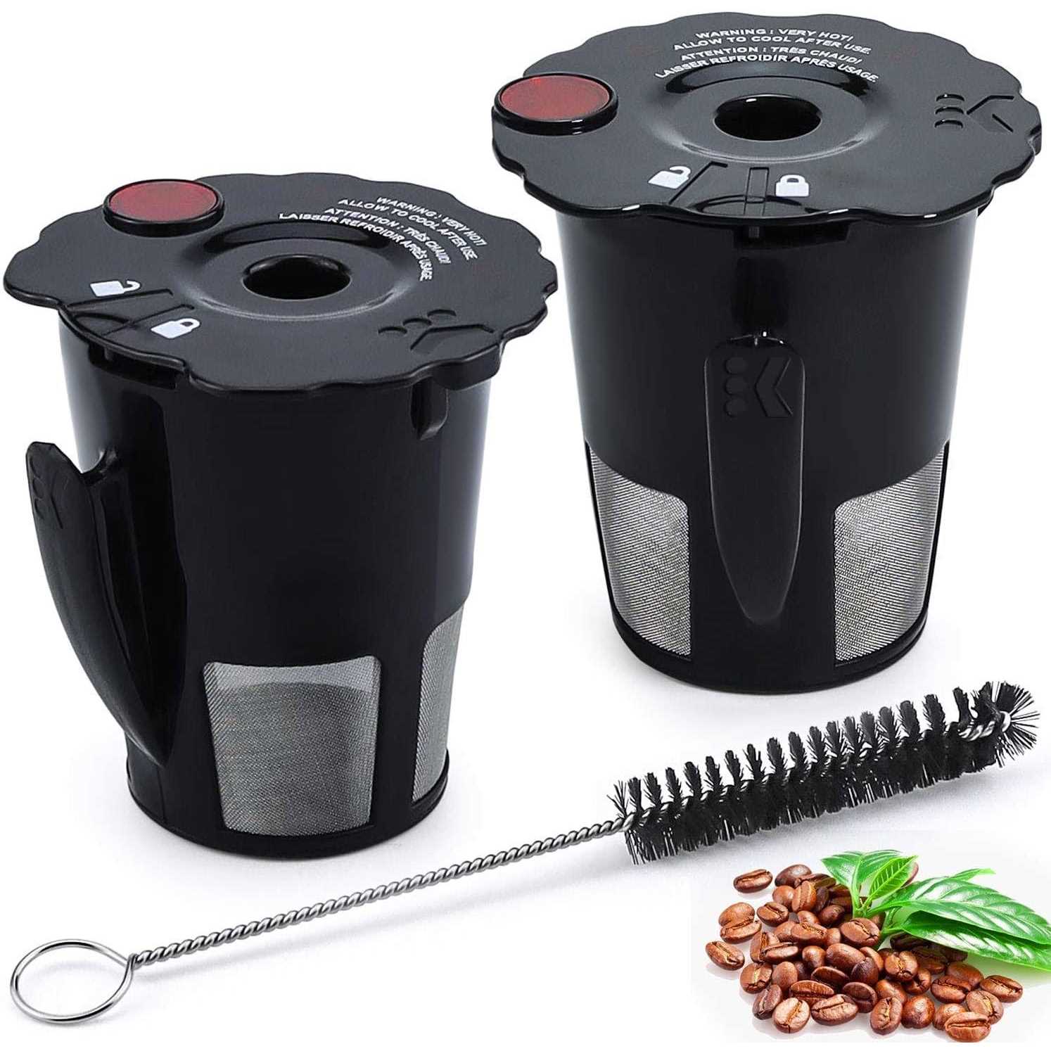 My K Cup Universal Reusable Coffee Pods Filter Fit for Keurig 2.0 K200 K250 K300 K350 K400 K450 K460 K475 K500 K550 K560 K575 Brewers Pack of 2