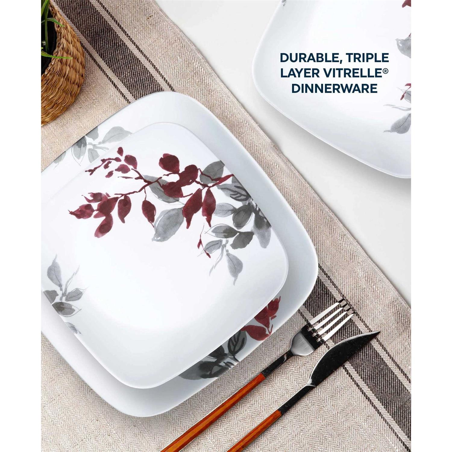 Corelle Kyoto Leaves Dinnerware Set